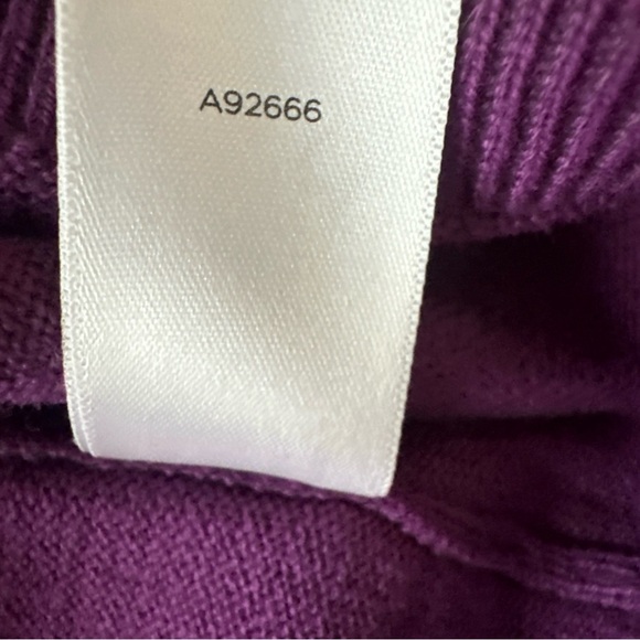 Victor Costa Purple Sequin Sweatshirt Cardigan Party Holiday - Picture 12 of 12